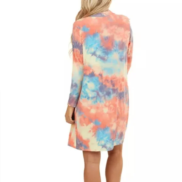 🔥New boutique open front tie dye cardigan - Picture 4 of 9